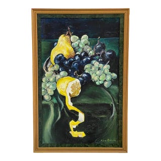 Original Still Life Oil Painting by Listed Artist Ann Osteen For Sale