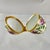 Off-white Halcyon Days English Bilston Enamel Floral Egg Trinket Box For Sale - Image 8 of 10