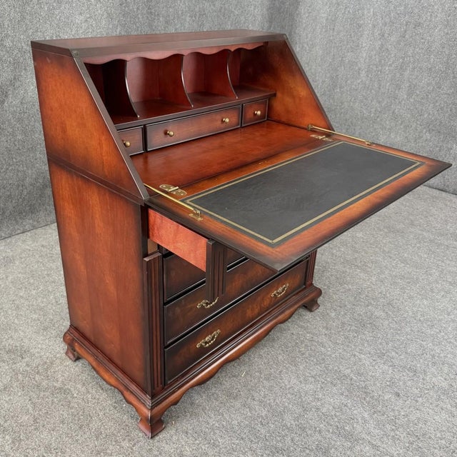 Late 20th Century Bombay Co. Secretary Desk For Sale - Image 5 of 14
