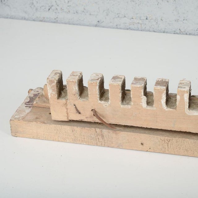 Brown Fragment of Serrated Frame Decoration For Sale - Image 8 of 13