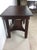 Antique Oak Writing Table With Drawer and Turned Wood Legs on Wheels For Sale In Philadelphia - Image 6 of 10