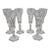 Set of 6, Val St Lambert "Lalaing" Crystal Champagne Flutes For Sale