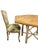 Large Wood Table With Rattan Base For Sale - Image 4 of 8
