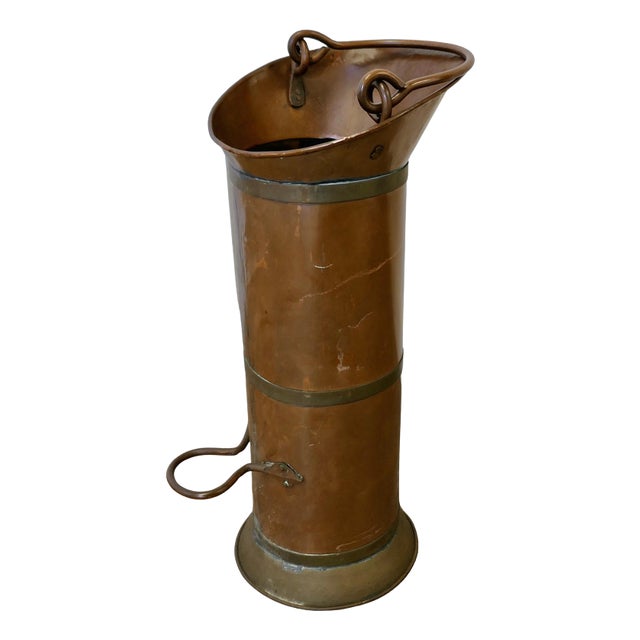 Antique Dutch Copper Oil Can For Sale