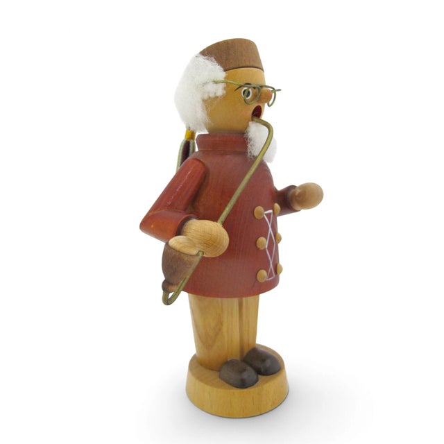 Traditional Erzgebirge Germany Schoolmaster Scholar Wooden Incense Cone Smoker Burner For Sale - Image 3 of 7