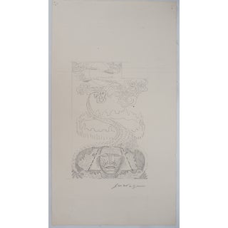 Léopold Survage, The Allegorical Great Wall, Original Drawing For Sale