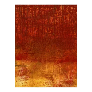 Contemporary Abstract Oil on Paper Painting "Sonnet" by Yari Ostovany