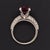 Diamond Tourmaline Rubellite Ring 6.75 14k Gold 4.10 TCW Women Certified For Sale - Image 4 of 16
