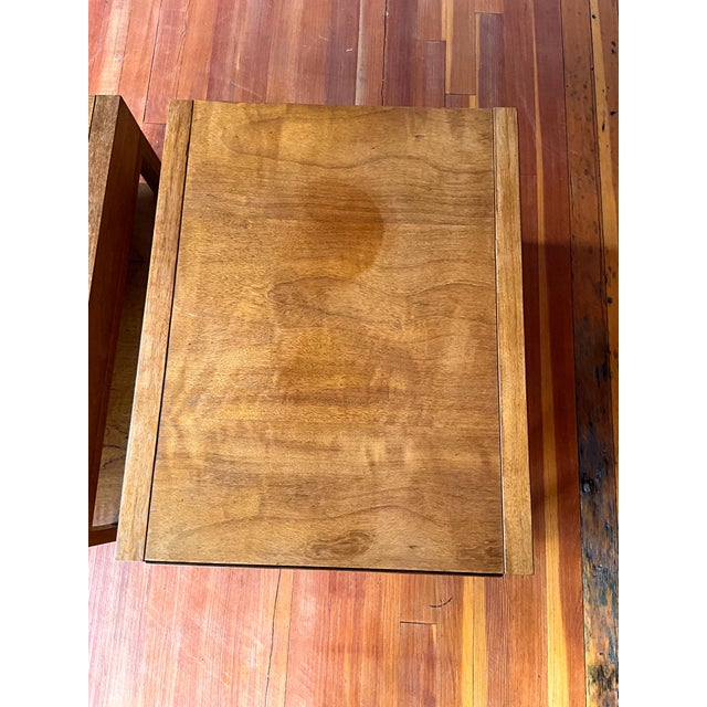 Mid 20th Century Founders Mid Century Teak Side Tables With Hidden Drawers For Sale - Image 10 of 12