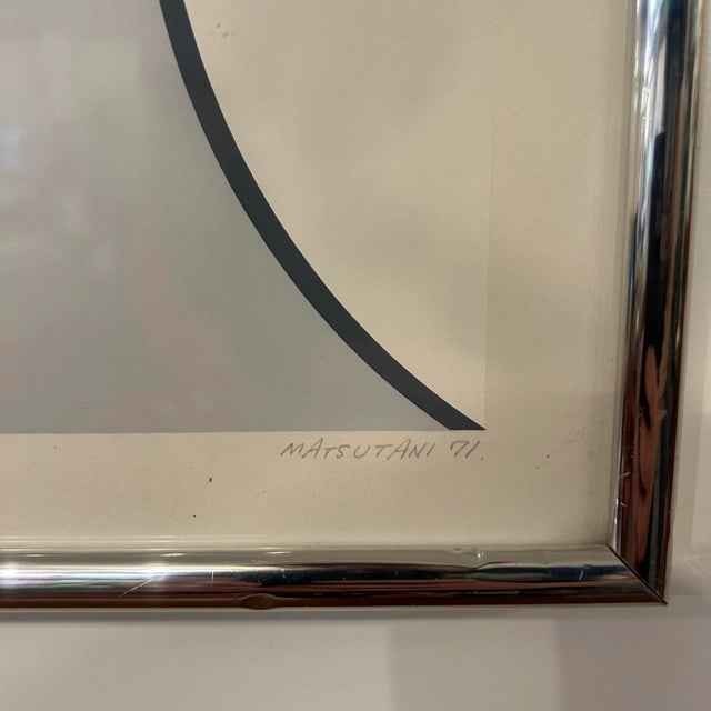 1971 Takesada Matsutani “Signal” Lithograph 70/75 For Sale In Cleveland - Image 6 of 13
