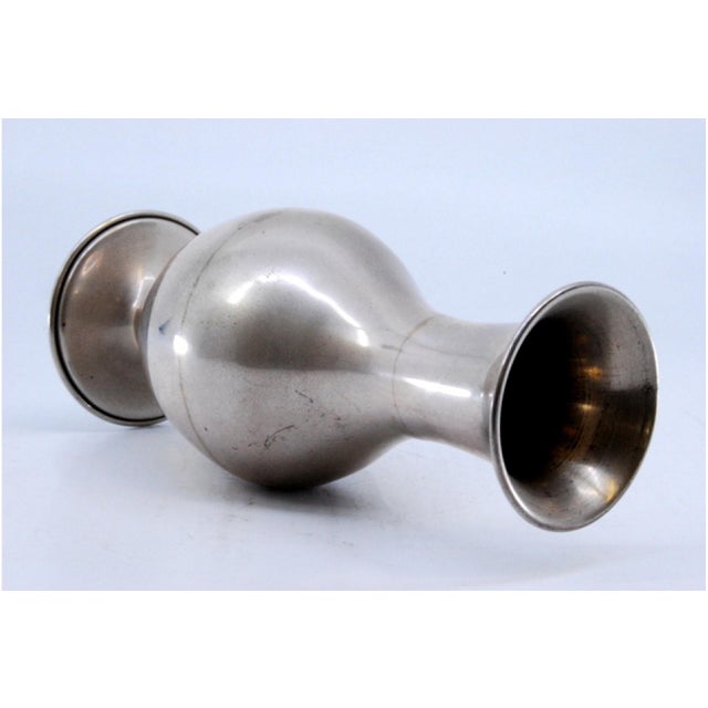 Silver Small Vase in Plain Silver with Frieze For Sale - Image 8 of 10