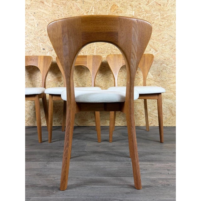 Oak Model Peter Dining Chairs by Koefoeds Hornslet, 1960s, Set of 4 For Sale - Image 16 of 18