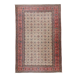 Mid 20th Century Decorative Anatolian Rug With Medallion & Botanical Border - 3' 10'' X 5' 9'' For Sale