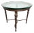 1990s Louis XVI High Style Bronze Accent Table W/ Round Glass Top For Sale
