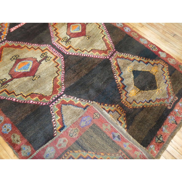 Textile Vintage Zabihi Collection Turkish Kars Anatolian Gallery Rug - 5'10" x 12'6" For Sale - Image 7 of 8