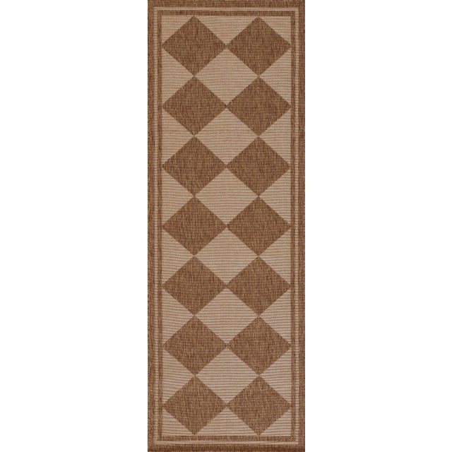 Almond Erin Gates by Momeni Saybrook Diamond Natural Indoor/Outdoor Area Rug 6'6" X 9' For Sale - Image 8 of 12