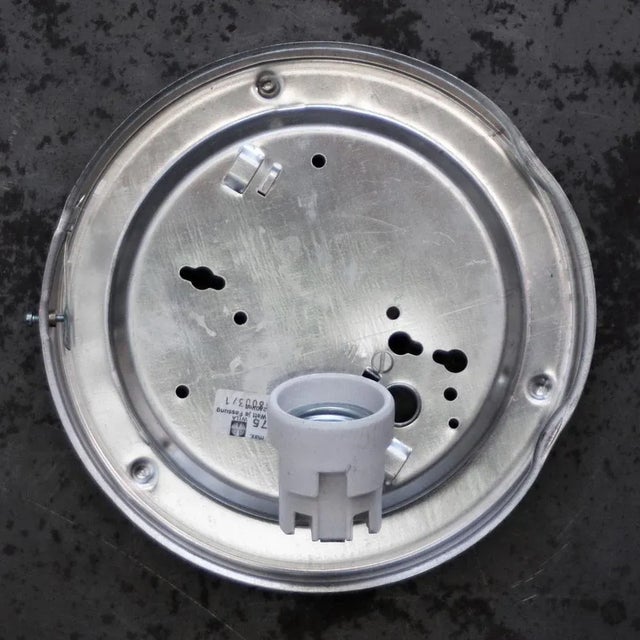 Mid-Century Modern Clear and Mat Glass Sconce For Sale - Image 9 of 12