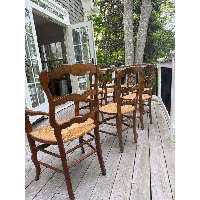 Beloved for decades in our home. Downsizing requires letting them go. The chairs are sold as a set of six dining chairs...