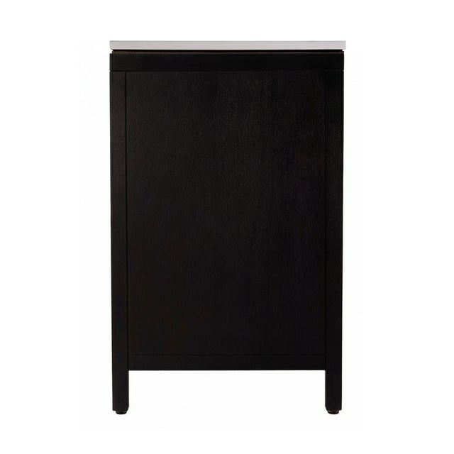 Black Nora 48 in. W Quartz and Wood Single Sink 8 Drawer Bathroom Vanity Set, Antique Coffee For Sale - Image 8 of 11