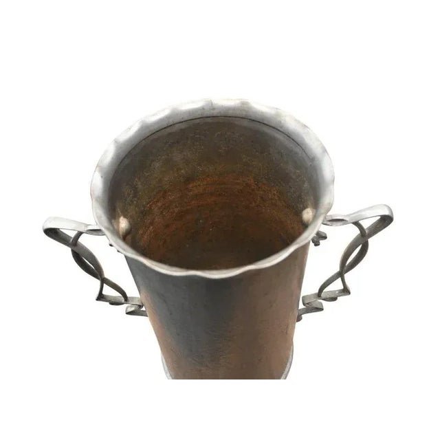 Art Nouveau Tinned Brass Wine Cooler, 1900-1915 For Sale - Image 4 of 7