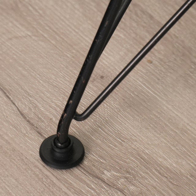 Metal 1950s 1st Generation Attributed to Eames for Herman Miller Eiffel Base Shell Chair Rope Edge Parchment For Sale - Image 7 of 11