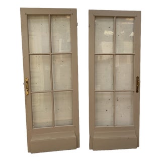 Antique Double-Sided Passage Doors, 1900s, Set of 2 For Sale