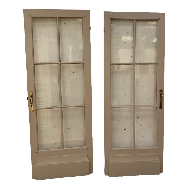 Antique Double-Sided Passage Doors, 1900s, Set of 2 For Sale