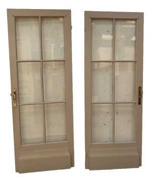 Antique Double-Sided Passage Doors, 1900s, Set of 2