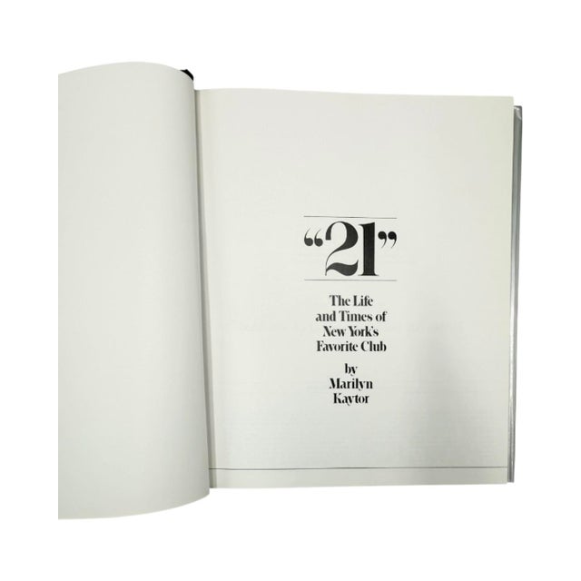 21 the Life and Times of New York’s Favorite Club by Marilyn Kaytor 1975 For Sale - Image 4 of 12