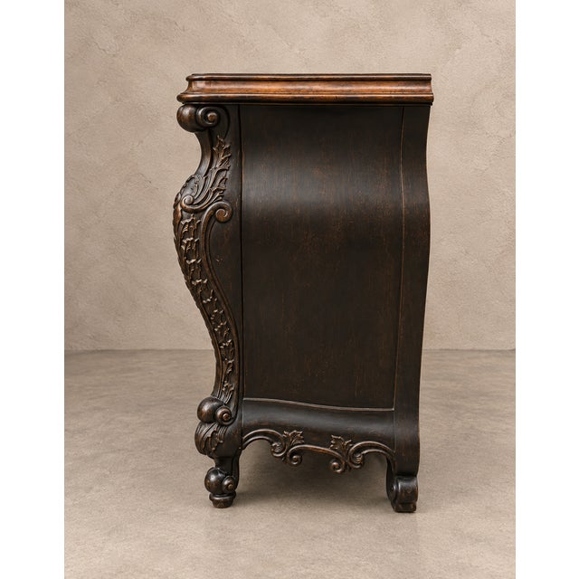 Vintage Pulaski Furniture Bombe Chest | French Provincial For Sale - Image 4 of 11