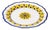 Stratificata Hand-Painted Italian Round Serving Platter For Sale