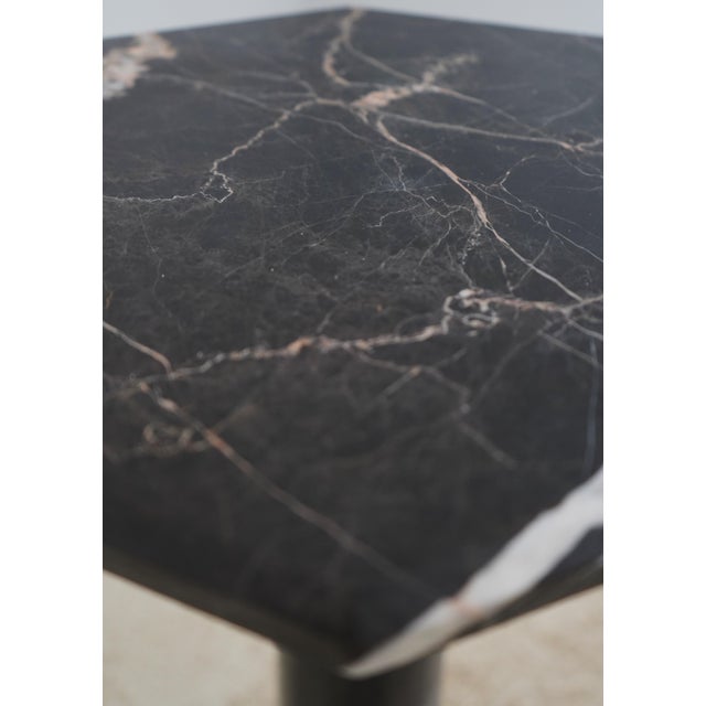 Black Marble Column Pedestal W. Bronze Work For Sale - Image 9 of 10