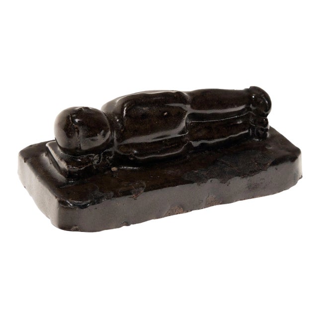 Reclining Ho Ho Boy Charm Weight, c. 1850 For Sale