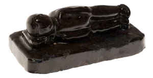 Reclining Ho Ho Boy Charm Weight, c. 1850