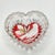 Hofbauer "Byrdes" Ruby Crystal Heart Trinket Box With Lid (Vintage 1970’s-1990’s, Original Foil Label) For Sale - Image 14 of 17