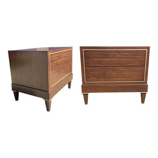 Modern Mid Century Style Nightstands - a Pair For Sale