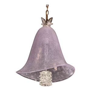 1970s Barovier E Toso Lantern in Bubble Glass With Rostrato Glass