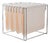 Vintage Isocèle Magazine Rack in Chromed Steel and Beige Imitation Leather by Max Sauze for Arrow, France, 1970s For Sale