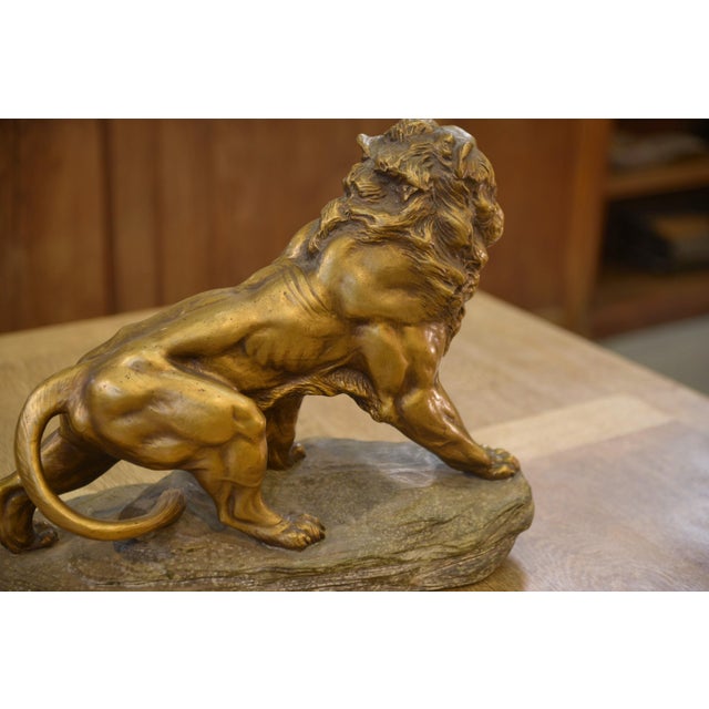 1920s A. Fagotto, Lion Sculpture, 1920s, Terracotta For Sale - Image 5 of 12