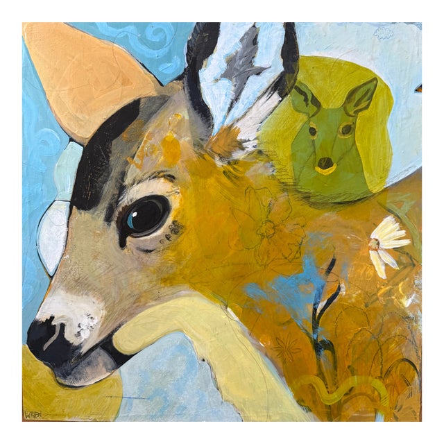 “Youngster” a Deer Painting by LWren Walraven For Sale