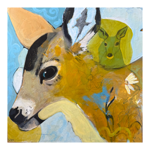 “Youngster” a Deer Painting by LWren Walraven