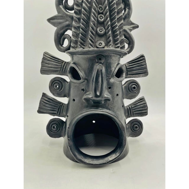 1960s Barro Negro Sculpture by Doña Rosa of Coyotepec Oaxaca, Hand-Signed, Mexican Art For Sale - Image 10 of 18