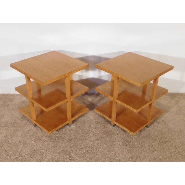 1990s Baker Archetype End Side Tables For Sale - Image 5 of 12