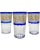 Vintage Set of 3 Val St. Lambert Danse De Flore Cobalt Crystal Tumblers For Sale - Image 12 of 12