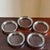 Vintage Dorothy Thorpe-Style Clear Glass Coasters With Silver-Toned Metal Rims – Set of Five For Sale - Image 10 of 13