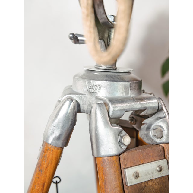 Silver Hollywood Keg Light Floor Lamp with Fresnel Lens from Bardwell McAlister, 1950s For Sale - Image 8 of 18