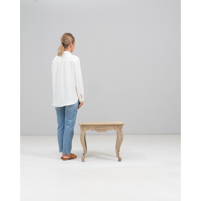 19th Century French Louis XV Carved Oak Side Table For Sale - Image 17 of 18