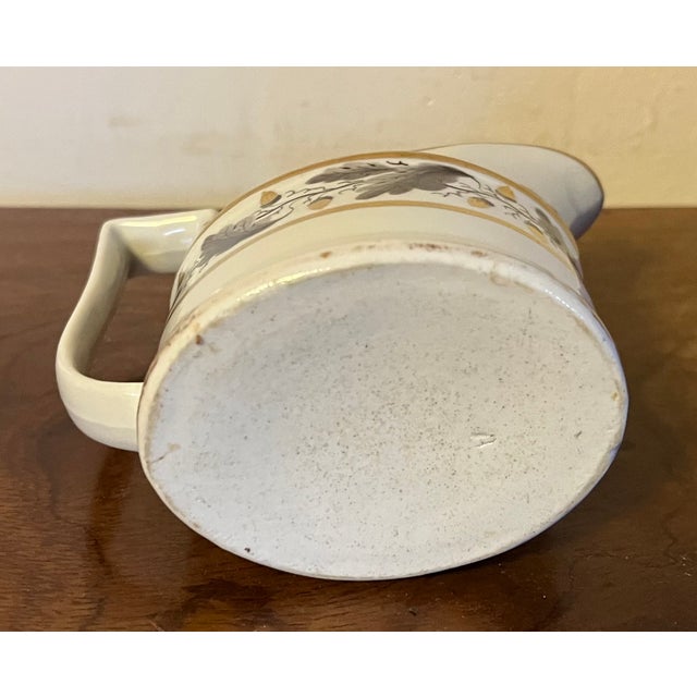 Antique 18th C. Worcester Porcelain Creamer Decorated With Oak Leaf Garland and Acorns For Sale - Image 12 of 12