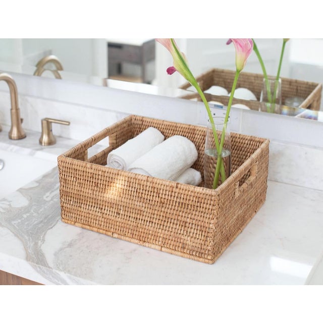 A good storage basket is not only functional but must fit into your home decor as well. Our rattan storage basket will add...