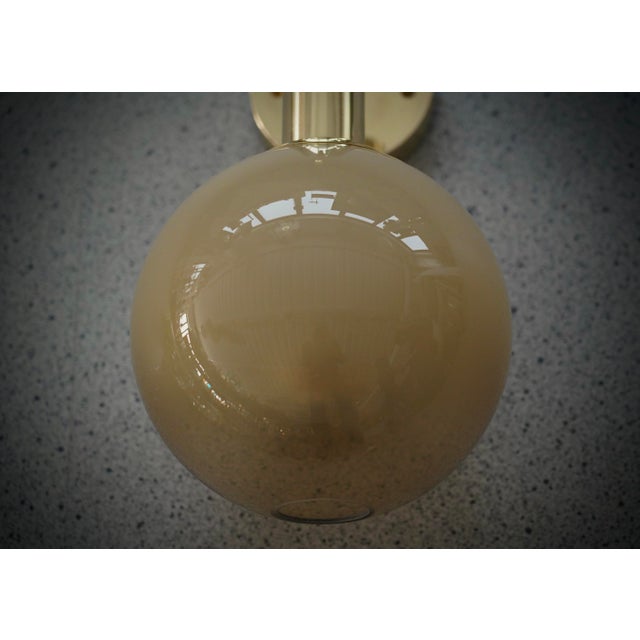 Murano Art Glass and Brass Wall Light, 2000 For Sale - Image 6 of 12